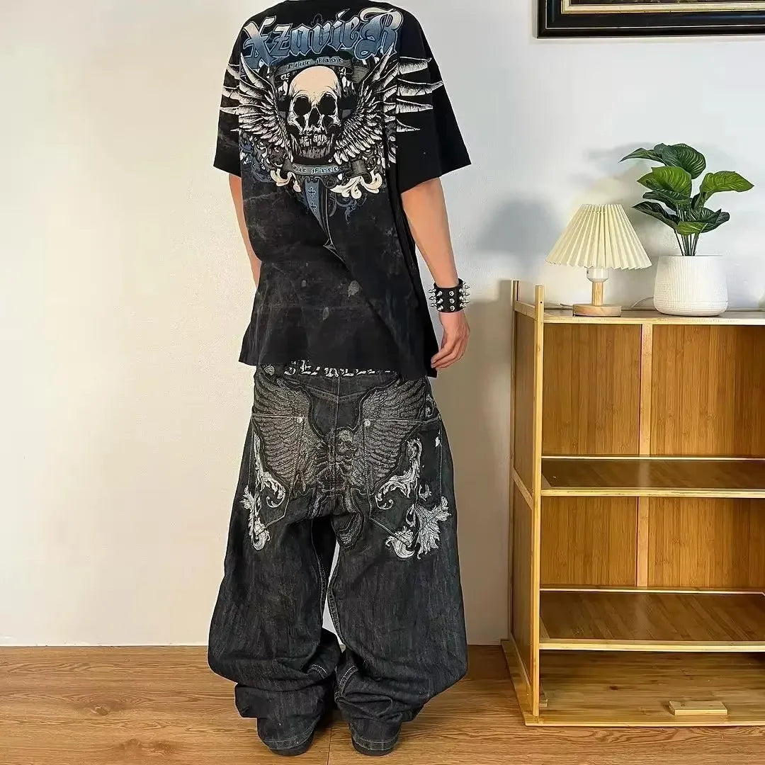 MV Retro Baggy Jeans – High Waist Streetwear Essential