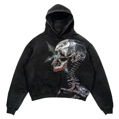 MV Hype Goth Hoodie – Vintage Y2K Harajuku Style